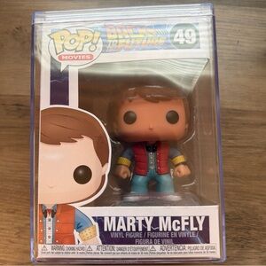 Funko Pop! Marty McFly Back to the Future #49 Collectible Figure Hard Case